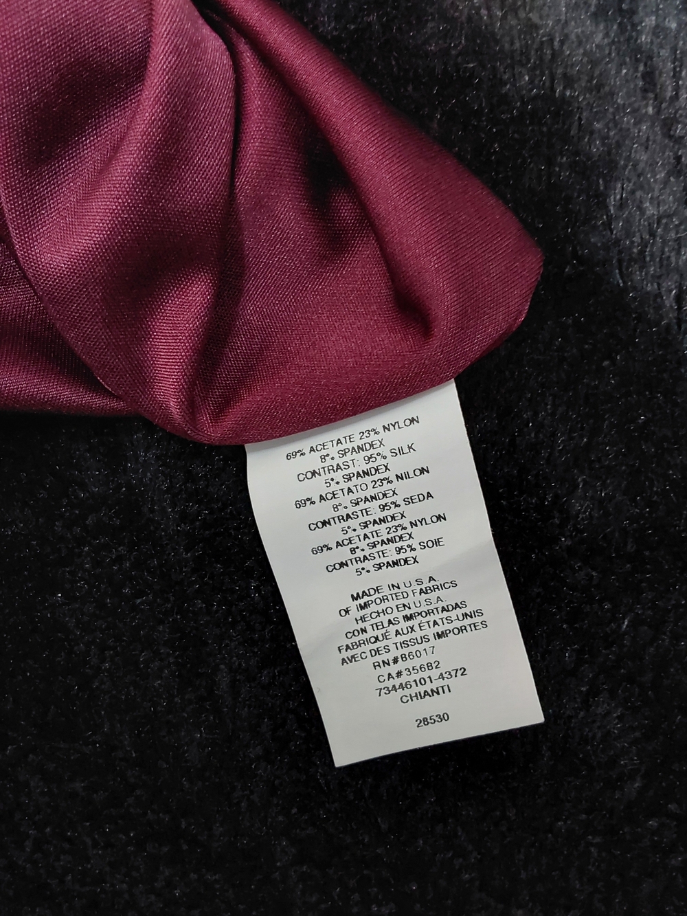 Bebe  Dancing Girl Slip Dress Burgundy Small Low Rope Back - Picture 8 of 8